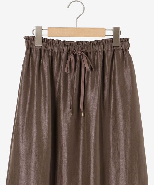 le.coeur blanc（ルクールブラン）の「ソフトグリッターナロースカート（スカート・レディース・ブラック/モカ/オフホワイト・38）」の7枚目の写真