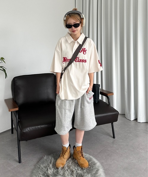 sedacle（セダクル）の「エンボスロゴポロシャツ（Tシャツ/カットソー・メンズ・アイボリー/チャコールグレー/ピンク・SMALL/MEDIUM/LARGE）」の8枚目の写真