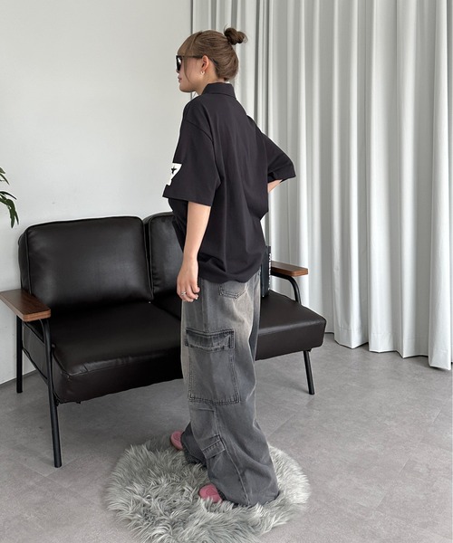 sedacle（セダクル）の「エンボスロゴポロシャツ（Tシャツ/カットソー・メンズ・アイボリー/チャコールグレー/ピンク・SMALL/MEDIUM/LARGE）」の15枚目の写真