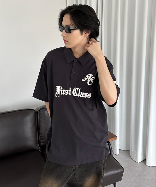 sedacle（セダクル）の「エンボスロゴポロシャツ（Tシャツ/カットソー・メンズ・アイボリー/チャコールグレー/ピンク・SMALL/MEDIUM/LARGE）」の17枚目の写真
