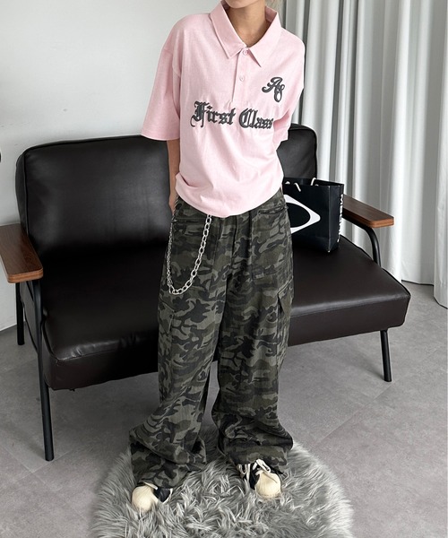 sedacle（セダクル）の「エンボスロゴポロシャツ（Tシャツ/カットソー・メンズ・アイボリー/チャコールグレー/ピンク・SMALL/MEDIUM/LARGE）」の21枚目の写真