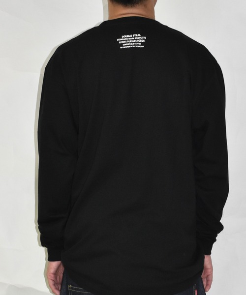 DOUBLE STEAL(ダブルスティール)の「スワローワッペン 長袖Tシャツ(Tシャツ/カットソー・メンズ・ホワイト/ブラック・MEDIUM/LARGE/X-LARGE)」の8枚目の写真