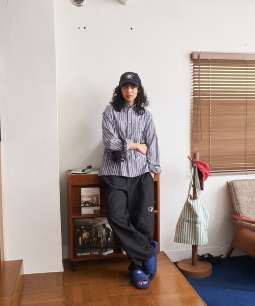 stripe wash shirts / ストライプウォッシュシャツ（シャツ