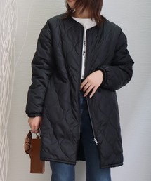 中綿キルト×裏ボアリバーシブルコート