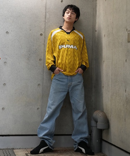 PUMA グレー/イエロー シャツ Lサイズ PUMA プーマ 25/26 KIDSUPER x ボルシア・ドルトムント BVB