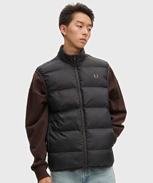 FRED PERRY(�t���b�h�y���[)��Insulated Gilet�^�C���T���[�e�b�h���ȃx�X�g(�_�E���x�X�g)