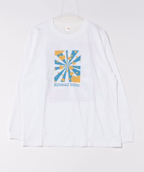sunny branch(サニーブランチ)の「★Spread Love★オリジナルプリント L/S T(Tシャツ/カットソー・レディース・ブラック/ホワイト・LARGE/MEDIUM)」の2枚目の写真