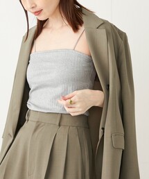 SHIPS Colors（シップス カラーズ）の「SHIPS Colors:〈洗濯機可能〉ハリヌキ ラメ カップ付き キャミソール（ブラジャー）」