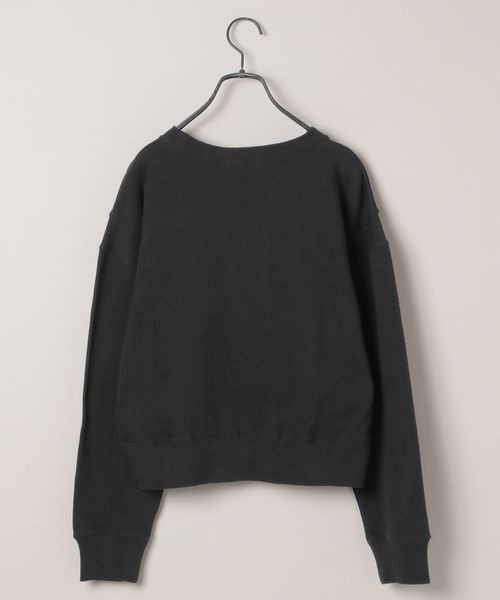 JEANASIS（ジーナシス）の「ポイントシシュウロゴウラケプルオーバー/149827（スウェット・レディース・ブラック/グレー/ボルドー・FREE）」の4枚目の写真