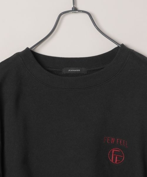 JEANASIS（ジーナシス）の「ポイントシシュウロゴウラケプルオーバー/149827（スウェット・レディース・ブラック/グレー/ボルドー・FREE）」の5枚目の写真