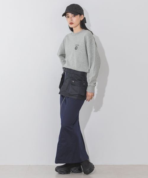 JEANASIS（ジーナシス）の「ポイントシシュウロゴウラケプルオーバー/149827（スウェット・レディース・ブラック/グレー/ボルドー・FREE）」の17枚目の写真