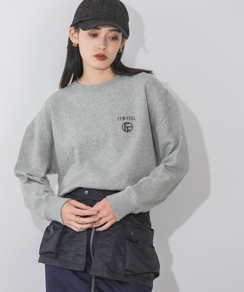 JEANASIS（ジーナシス）の「ポイントシシュウロゴウラケプルオーバー/149827（スウェット・レディース・ブラック/グレー/ボルドー・FREE）」の19枚目の写真