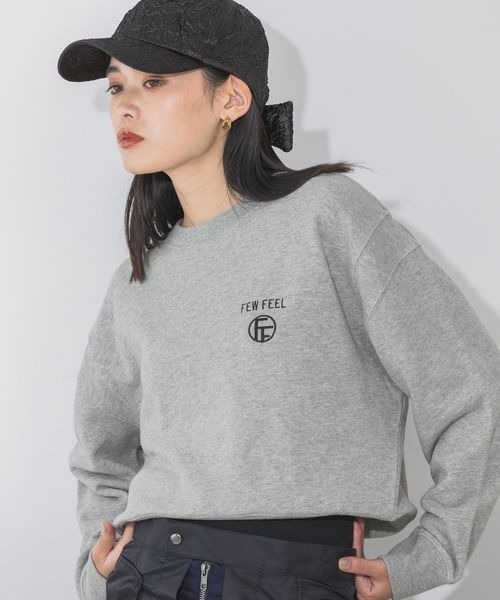 JEANASIS（ジーナシス）の「ポイントシシュウロゴウラケプルオーバー/149827（スウェット・レディース・ブラック/グレー/ボルドー・FREE）」の20枚目の写真