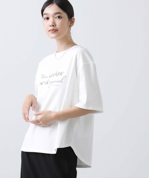 Gready Brilliant（グレディブリリアン）の「Ｔｕａｓ刺繍ロゴTシャツ（Tシャツ/カットソー・レディース・ブラウン/オフホワイト・38）」の8枚目の写真