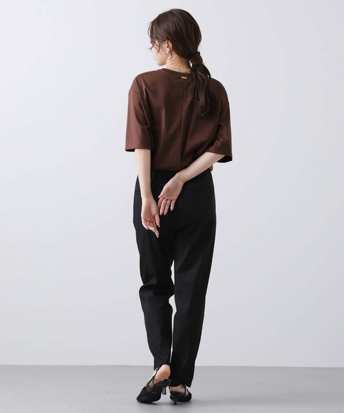 Gready Brilliant（グレディブリリアン）の「Ｔｕａｓ刺繍ロゴTシャツ（Tシャツ/カットソー・レディース・ブラウン/オフホワイト・38）」の14枚目の写真