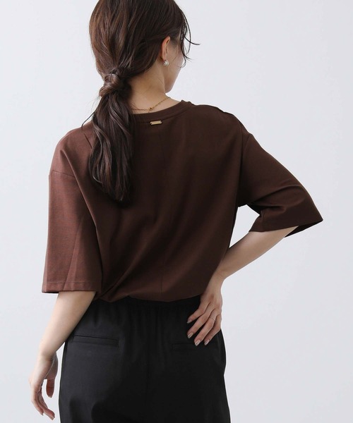 Gready Brilliant（グレディブリリアン）の「Ｔｕａｓ刺繍ロゴTシャツ（Tシャツ/カットソー・レディース・ブラウン/オフホワイト・38）」の18枚目の写真