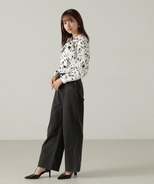 PROPORTION BODY DRESSING（プロポーションボディドレッシング）の「ワイドストレートデニム / 1214230905（デニムパンツ・レディース・ブルー/ブラック・MEDIUM/SMALL）」の7枚目の写真