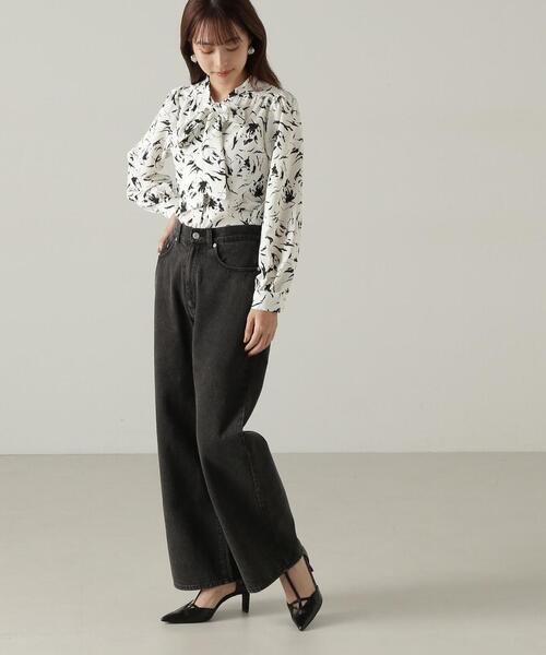 PROPORTION BODY DRESSING（プロポーションボディドレッシング）の「ワイドストレートデニム / 1214230905（デニムパンツ・レディース・ブルー/ブラック・MEDIUM/SMALL）」の8枚目の写真