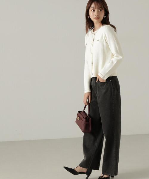PROPORTION BODY DRESSING（プロポーションボディドレッシング）の「ワイドストレートデニム / 1214230905（デニムパンツ・レディース・ブルー/ブラック・MEDIUM/SMALL）」の9枚目の写真