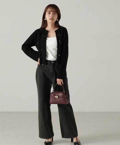 PROPORTION BODY DRESSING（プロポーションボディドレッシング）の「ワイドストレートデニム / 1214230905（デニムパンツ・レディース・ブルー/ブラック・MEDIUM/SMALL）」の12枚目の写真