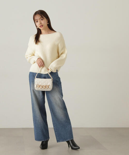 PROPORTION BODY DRESSING（プロポーションボディドレッシング）の「ワイドストレートデニム / 1214230905（デニムパンツ・レディース・ブルー/ブラック・MEDIUM/SMALL）」の18枚目の写真