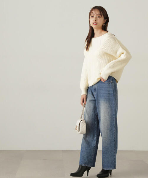 PROPORTION BODY DRESSING（プロポーションボディドレッシング）の「ワイドストレートデニム / 1214230905（デニムパンツ・レディース・ブルー/ブラック・MEDIUM/SMALL）」の19枚目の写真