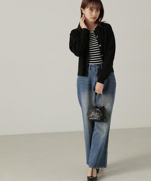PROPORTION BODY DRESSING（プロポーションボディドレッシング）の「ワイドストレートデニム / 1214230905（デニムパンツ・レディース・ブルー/ブラック・MEDIUM/SMALL）」の20枚目の写真