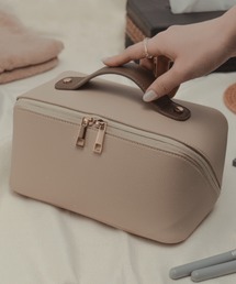 Rename（リネーム）の「【取り外し可能ポーチ付き／180度開く】Rename ハンドル付き ヨコ型 メイクポーチ（ポーチ）」