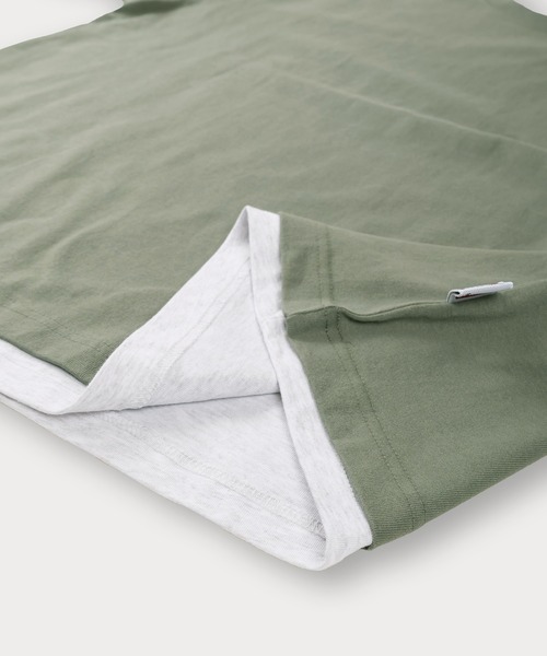 【セール】【BENDAVIS／ベンデイビス】2TEES LAYERED TAGGING/タギングロゴ バックプリント レイヤードロングTシャツ オーバーサイズ ロンT＆半袖T 2点セット（Tシャツ/カットソー）｜BEN DAVIS（ベンデイビス）