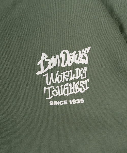 【セール】【BENDAVIS／ベンデイビス】2TEES LAYERED TAGGING/タギングロゴ バックプリント レイヤードロングTシャツ オーバーサイズ ロンT＆半袖T 2点セット（Tシャツ/カットソー）｜BEN DAVIS（ベンデイビス）