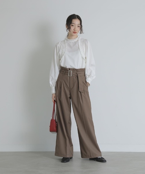 somari imagination(ソマリ イマジネーション)の「『ショルダーギャザーブラウス』(シャツ/ブラウス・レディース・ブラック/オフホワイト・2/1)」の11枚目の写真