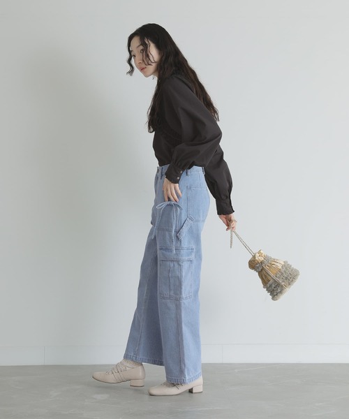 somari imagination(ソマリ イマジネーション)の「『ショルダーギャザーブラウス』(シャツ/ブラウス・レディース・ブラック/オフホワイト・2/1)」の16枚目の写真