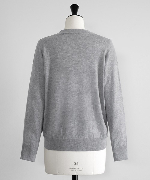 新色追加》ワンポイントハート刺繍ニットプルオーバー（ニット