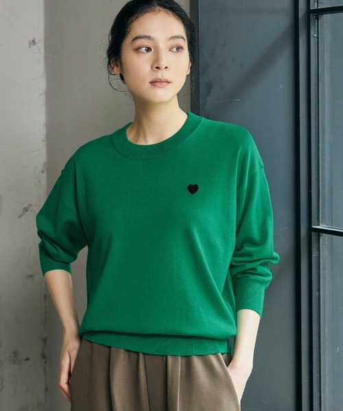 ELFRANK（エルフランク）の「《新色追加》ワンポイントハート刺繍