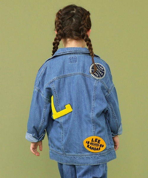 Lee（リー）の「Lee/リー【110-150cm】キッズ ルーズデニムジャケット ワッペン パッチワーク（デニムジャケット・キッズ・その他・110/120/130/140/150）」の5枚目の写真