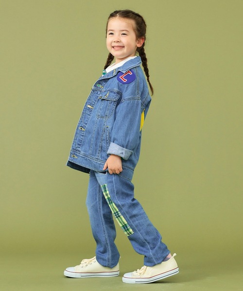 Lee（リー）の「Lee/リー【110-150cm】キッズ ルーズデニムジャケット ワッペン パッチワーク（デニムジャケット・キッズ・その他・110/120/130/140/150）」の6枚目の写真