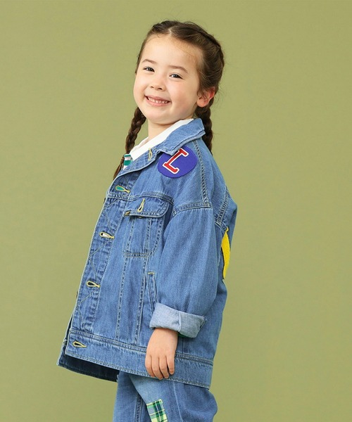 Lee（リー）の「Lee/リー【110-150cm】キッズ ルーズデニムジャケット ワッペン パッチワーク（デニムジャケット・キッズ・その他・110/120/130/140/150）」の12枚目の写真