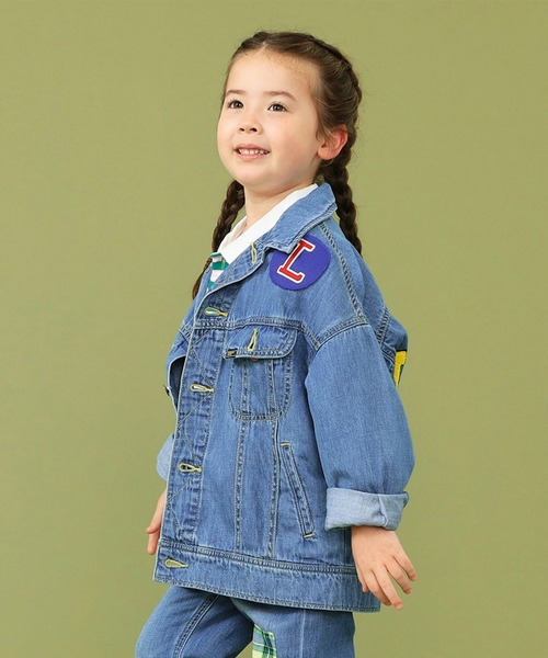 Lee（リー）の「Lee/リー【110-150cm】キッズ ルーズデニムジャケット ワッペン パッチワーク（デニムジャケット・キッズ・その他・110/120/130/140/150）」の14枚目の写真