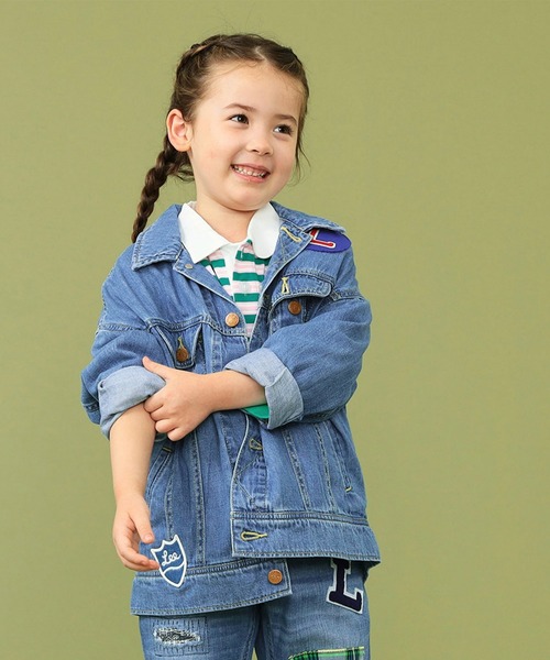 Lee（リー）の「Lee/リー【110-150cm】キッズ ルーズデニムジャケット ワッペン パッチワーク（デニムジャケット・キッズ・その他・110/120/130/140/150）」の15枚目の写真