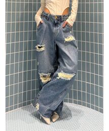 jouetie | 【Something ×PosTokyo】PANEL BALLON WIDE DENIM(デニムパンツ)