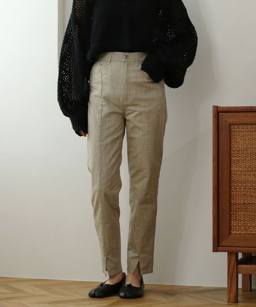 【NOAHL】テーパードスリットパンツ