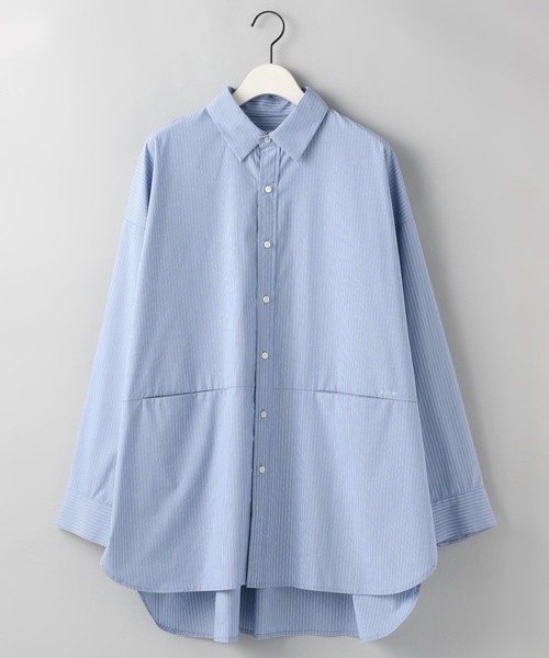 e/rm(イーアールエム)の「【e/rm】エステネージュストライプシャツ(シャツ/ブラウス・レディース・グリーン系その他3/アイボリー/ブラック/ブルー系その他3・FREE)」の4枚目の写真