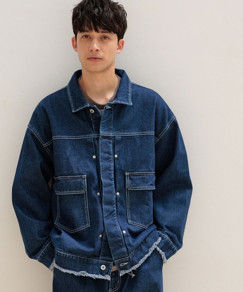 TOPCHANEL デニムジャケット セール】カットオフデニムジャケット / 140348（デニムジャケット