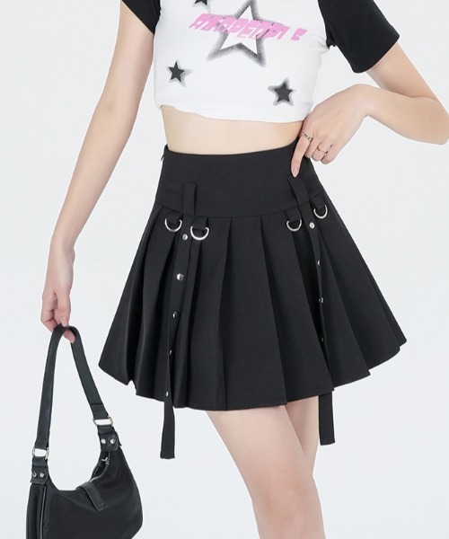 Sibra（シブラ）の「プリーツスカート　インナーパンツ付（スカート・レディース・ブラック/グレー・M）」の5枚目の写真