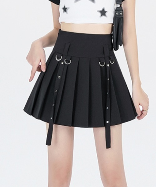 Sibra（シブラ）の「プリーツスカート　インナーパンツ付（スカート・レディース・ブラック/グレー・M）」の7枚目の写真