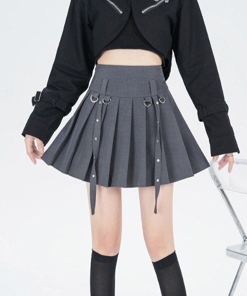 Sibra（シブラ）の「プリーツスカート　インナーパンツ付（スカート・レディース・ブラック/グレー・M）」の11枚目の写真