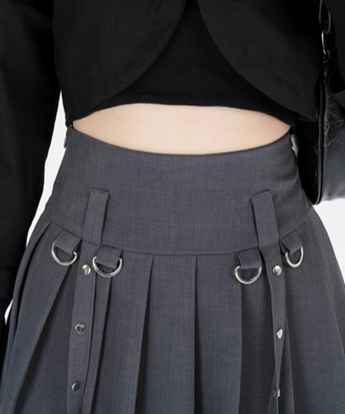 Sibra（シブラ）の「プリーツスカート　インナーパンツ付（スカート・レディース・ブラック/グレー・M）」の15枚目の写真