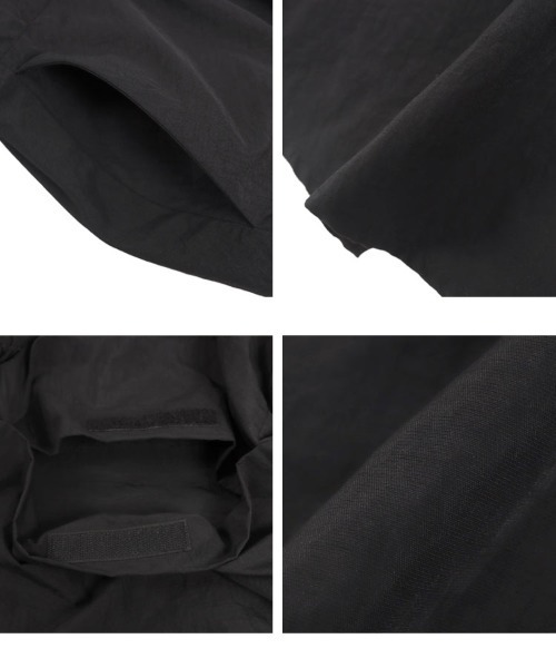 KOBE LETTUCE（コウベレタス）の「選べる2タイプ 撥水加工パッカブルマウンテンパーカー（パーカー・レディース・ブラック/ブラック系・M/M1）」の17枚目の写真