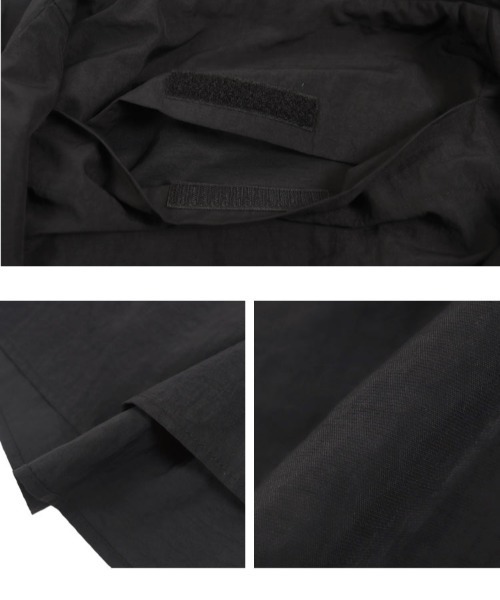 KOBE LETTUCE（コウベレタス）の「選べる2タイプ 撥水加工パッカブルマウンテンパーカー（パーカー・レディース・ブラック/ブラック系・M/M1）」の20枚目の写真
