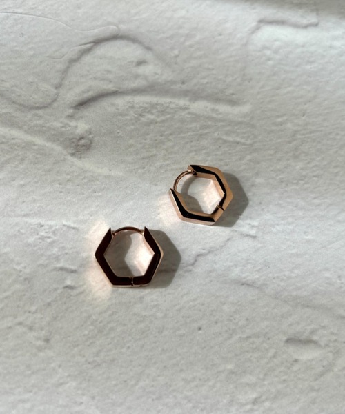 ciite'(シーテ)の「【 金属アレルギー対応 】 ペンタゴンピアス サージカルステンレス (両耳用)(ピアス(両耳用)・レディース・ピンクゴールド/ゴールド/シルバー・FREE)」の21枚目の写真
